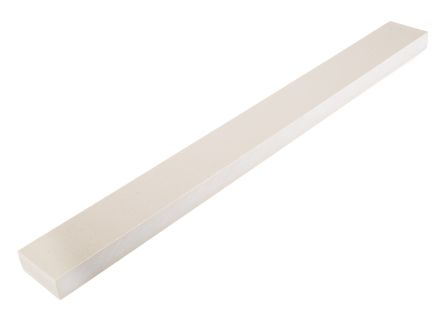 RS PRO Beige Polyetheretherketone Plastic Sheet, 500 mm x 50mm x 20 mm