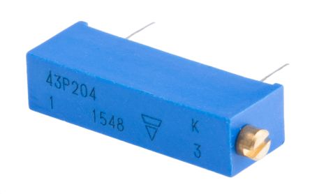 200 kΩ, Through Hole Trimmer Potentiometer, Pin 0.5 W Side Adjust Vishay, 43P - pack size 200 units