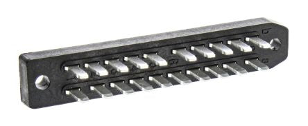 Telegartner J00045A0916, DIN 41612 Connector, 20-Way, 2 Row, J000 Straight Male