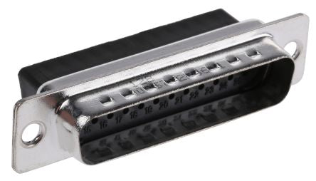 HARTING D-Sub 25 Way Straight Cable D-Sub Connector, with Flange Male