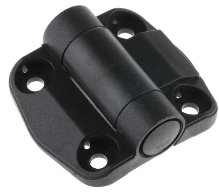 RS PRO Matt Thermoplastic with a Fixed Pin, Screw Fixing, 57 mm x 51 mm - pack size 2 units