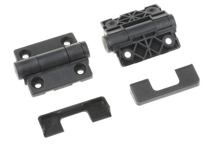 RS PRO Matt Thermoplastic with a Fixed Pin, Screw Fixing, 49 mm x 45 mm x 14 mm - pack size 2 units