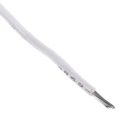 Alpha Wire Hookup Wire PVC Series White Hook Up Wire, 18 AWG, 16, 305 m, 3055 WH001 - pack size 304 units