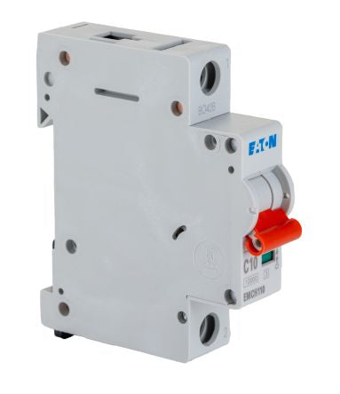 Eaton MEM Shield MEMShield Miniature Circuit Breaker, 1-Pole, 10A, Type C, 240V ac AC, 48 V dc DC, 10 kA Breaking