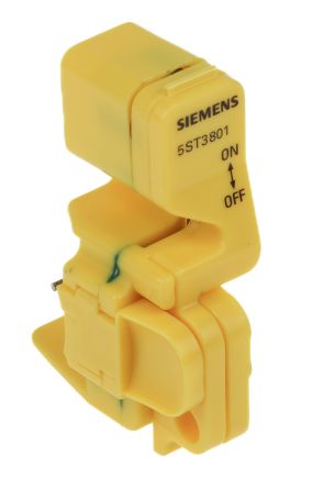 Siemens SENTRON Handle Locking Device for use with 5SP, 5SY, 5TE8 Miniature Circuit Breakers, Padlock with Maximum 3 mm