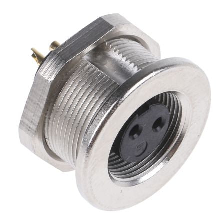 binder Circular Connector, 2 Contacts, Panel Mount, M9 Connector, Socket, Female, IP67, 712 Series