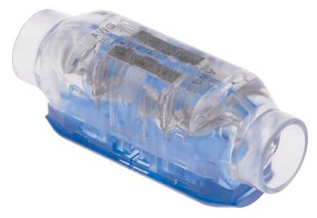 TE Connectivity, CoolSplice In Line Splice Connector, Clear, Insulated 18 AWG