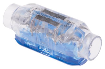 TE Connectivity, CoolSplice In Line Wire Splice Connector, Clear, Insulated 20 AWG