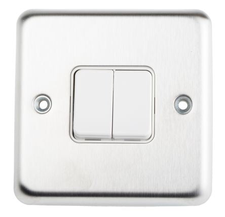 MK Electric White, 2 Way 1 Pole, Lockable Fire Alarm Isolator, Bell, Dimmer, Plate Switch, Push Switch, Intelligent