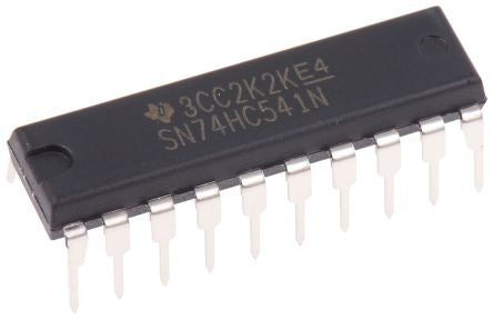Texas Instruments 8-Channel Buffer & Line Driver, 3 State, Non-Inverting, 20-Pin PDIP - pack size 20 units