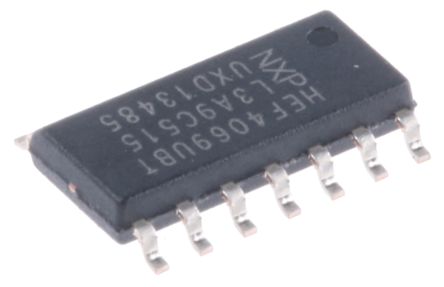 Nexperia HEF4069UBT,652 6 Hexagon Unbuffered Inverter, 14-Pin SOIC - pack size 57 units