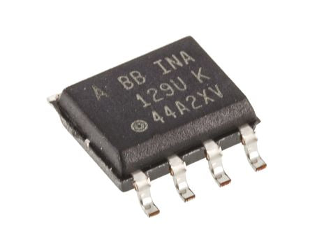 Texas Instruments Instrumentation Amplifier, 125 μV Offset 1.3 MHz, 8-Pin 750 μA SOIC - pack size 75 units