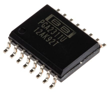 Texas Instruments, 2-Channel Audio Volume Control, 16-Pin SOIC - pack size 40 units