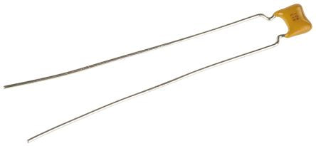 KYOCERA AVX 100 nF Multilayer Ceramic Capacitor, 100V dc, ±10 %, Through Hole Solder - pack size 1000 units
