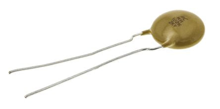 Vishay Single Layer Ceramic Capacitor 1 nF 2kV dc ±10 % Y5R Dielectric, F, Through Hole 125 °C Max Op. Temp. - pack size 1500 units
