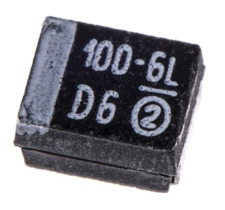 Vishay 100 μF MnO2 Tantalum Capacitor 6.3V dc, Surface, 293D Series - pack size 2000 units
