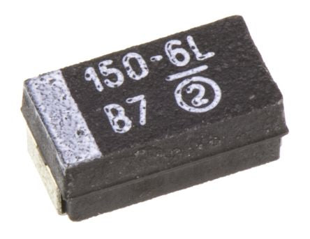 Vishay 150 μF MnO2 Tantalum Capacitor 6.3V dc, Surface, 293D Series - pack size 500 units