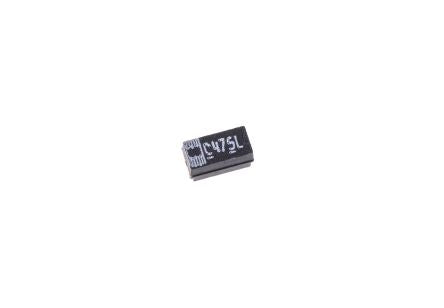 Vishay 4.7 μF MnO2 Tantalum Capacitor 16V dc, Surface, 293D Series - pack size 2000 units