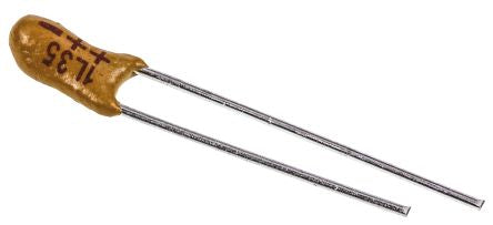 Vishay 1 μF MnO2 Tantalum Capacitor 35V dc, Through Hole, 489D Series - pack size 500 units