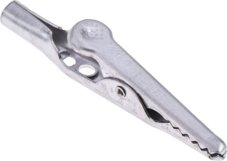 Mueller Electric Crocodile Clip, Stainless Steel Contact, Black - pack size 250 units
