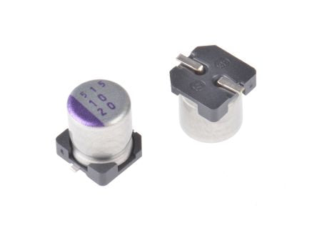 Panasonic 10 μF Surface Polymer Capacitor, 20V dc - pack size 1500 units