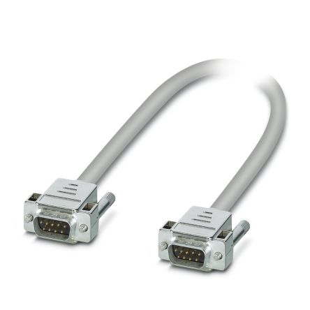 Phoenix Contact Male D-Sub to Male D-Sub 9-Pin Cable, 2 m Polyvinyl Chloride, VARIOFACE Series
