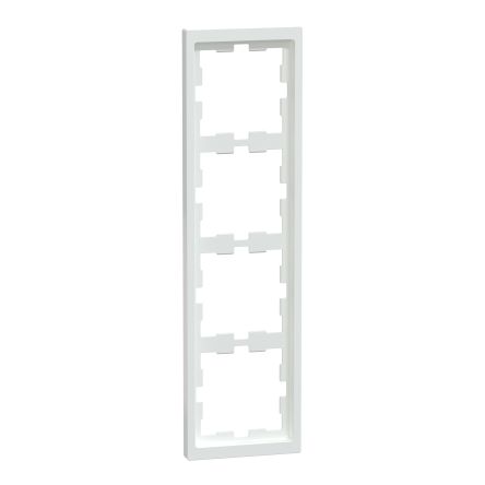 Schneider Electric Abdeckung Weiß Thermoplast 4 Ausbrüche H. 90mm