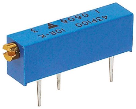 2 mΩ, Through Hole Trimmer Potentiometer, Pin 0.5 W Side Adjust Vishay, 43P - pack size 200 units
