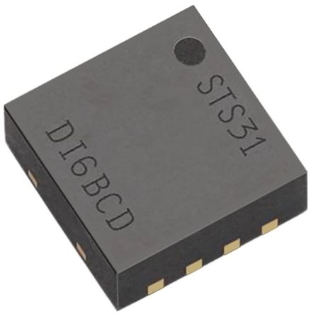 Sensirion STS3x Series, Digital Output Temperature & Humidity Sensor, Surface Mount, Serial-I2C, ±0.3°C, 8-Pin DFN - pack size 2500 units