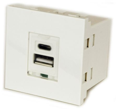 RS PRO Male 2 Faceplate, Wall
