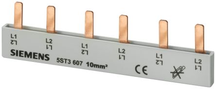 Siemens Copper SENTRON 5ST 2 Phase Busbar, 400 V ac, 18 mm Pitch