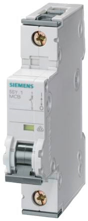 Siemens SENTRON 5SY4 Miniature Circuit Breaker, 1-Pole, 50A, Type C, 400V ac AC, 10 kA Breaking Capacity