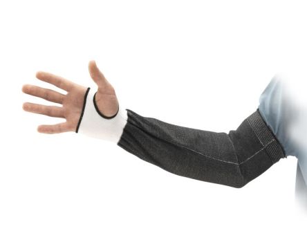 Ansell Hyflex White, Black Reusable High Density Polyethylene Arm Protector, 16 in