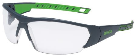 uvex i-Works Safety Glasses, Anti-Mist, Scratch Resistant, Clear Polycarbonate Lens, Plastic