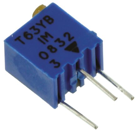 1 mΩ, Through Hole Trimmer Potentiometer, Pin 0.06 W Top Adjust Vishay, T63 - pack size 50 units