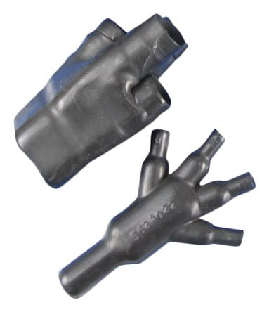 TE Connectivity Y Joint 562A0 Black, Elastomer, 19.3 mm