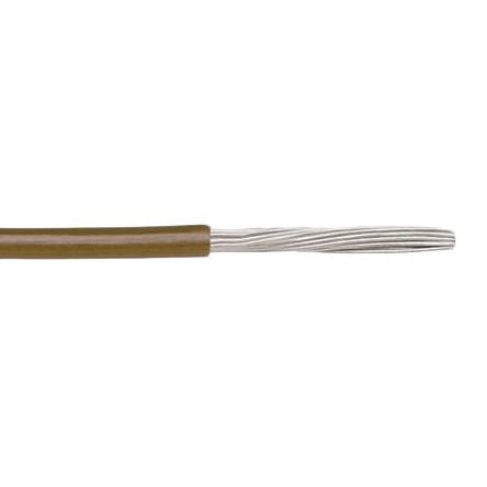 Alpha Wire Hookup Wire PVC Series Brown Hook Up Wire, 18 AWG, 16, 305 m, Polyvinyl Chloride, 3055 BR001 - pack size 304 units