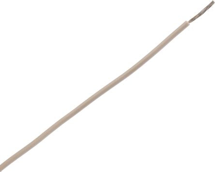 Alpha Wire Hookup Wire PVC Series White Harsh Environment Wire, 7, Polyvinyl Chloride, 305 m, 3050 WH001 - pack size 304 units