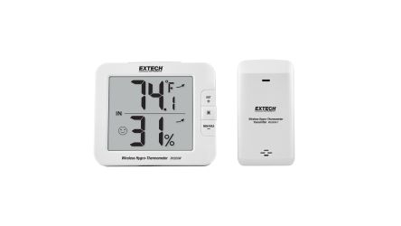 Extech RH200W Hygrometer 60 °C, ±5 %RH Accuracy, 50 °C Max, 99 %RH Max