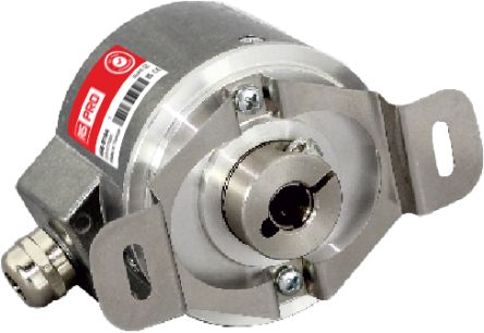 RS PRO Incremental Rotary Encoder 24V dc, 5000 ppr ppr, Push Pull Signal, Hollow Type, 12 mm Shaft