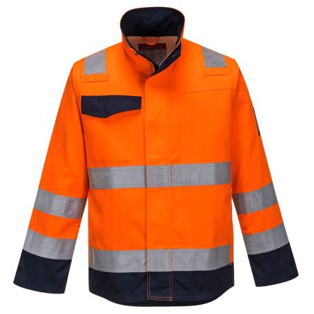 Portwest MV35 Navy, Orange Unisex Hi Vis Jacket, 3XL