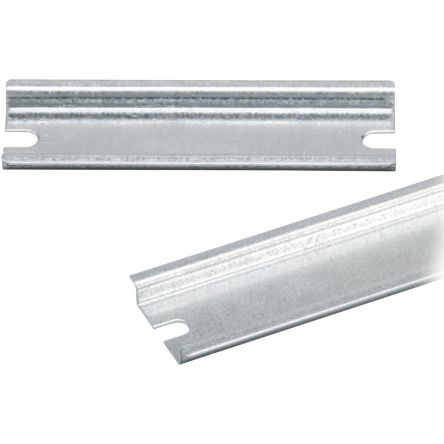 Fibox PRH Series Galvanised Steel DIN Rail for Use with Enclosures 238 mm x 238 mm x 35mm