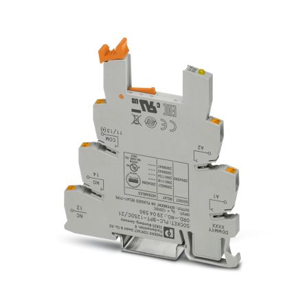 Phoenix Contact 1 Way 125V dc DIN Rail Relay Base - pack size 10 units