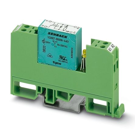 Phoenix Contact EMG 10-REL/KSR-G 24/2-LC Series Relay Module, DIN Rail, 24V Coil, NC, 21mA - pack size 10 units