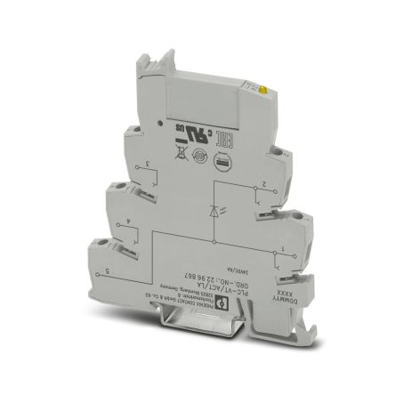Phoenix Contact 2296867 PLC Series Feed Through Terminal Block Grey, 4mm², 2-Level, Screw - pack size 10 units
