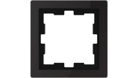 Schneider Electric D-Life Abdeckung Schwarz Glas 1 Ausbrüche H. 90mm