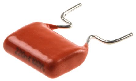 Vishay MKT368 Film Capacitor 220 nF 63V ac 100 V dc, Through Hole - pack size 2000 units