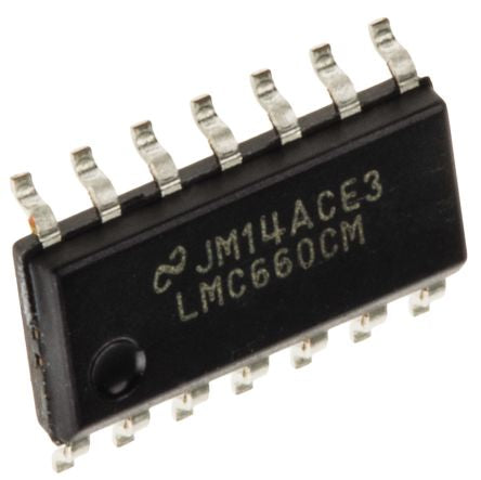 Texas Instruments, Operational Amplifier, 1.4 MHz, 14-Pin 15.5V SOIC - pack size 55 units