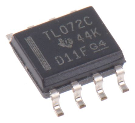 Texas Instruments Operationsverstärker SMD SOIC, biplor typ. ±12 V, ±15 V, ±5 V, ±9 V, 8-Pin - pack size 75 units