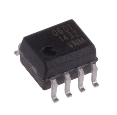 Broadcom HCPL-0601 DC Input Optocoupler, Surface, 8-Pin SOIC